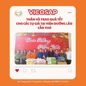 VICOSAP THĂM VÀ TRAO QUÀ TẾT CHO CÁC CỤ GIÀ TẠI VIỆN DƯỠNG LÃO