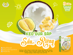 DURIAN  KẸO DỪA SÁP SẦU RIÊNG